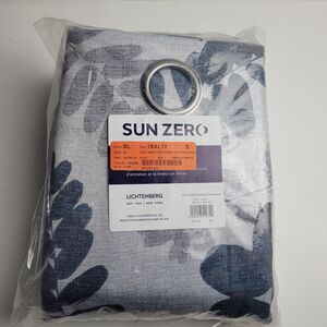 NEW Sun Zero Extreme 2-Pack One Panel Pair Blackout Curtains 80x95 'Indigo' #BT2